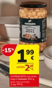 Consum - Garbanzos Con Trufa Negra