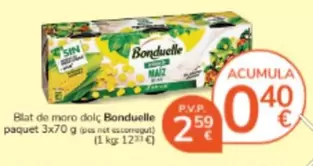 Bonduelle - Blat De Moro Dolc