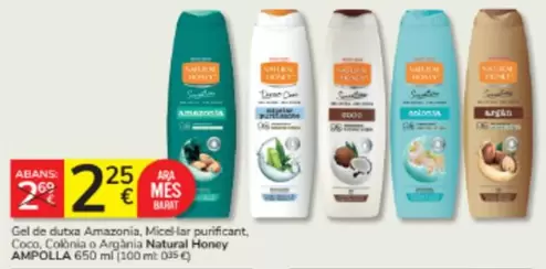 Ara - Gel De Dutxa Amazonia, Micelar Purificant, Conco Colònia O Aguja Natural Honey