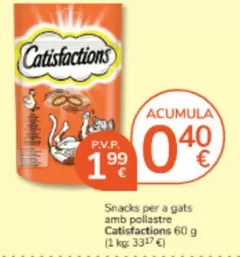 catisfactions - Snacks Per A Gats Amb Pollastre