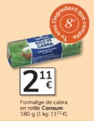 Consum - Formatge De Cabra En Rotle