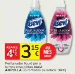 Asevi - Perfumador Liquid Per A La Roba Rosa O Blau