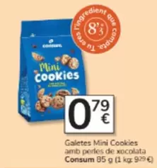 Consum - Galetes Mini Cookies Amb Perfes De Xocolata