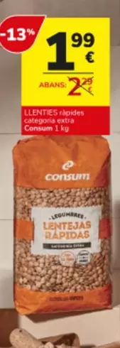 Consum - Lentejas Rapidas
