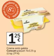 Consum - Crema Amb Galeta