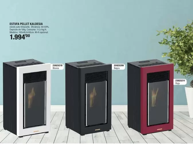 Estufa Pellet Kaldesia