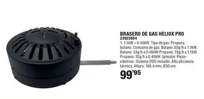Brasero De Gas Heliox Pro