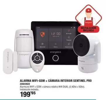 Alarma Wifi-Gsm + Cámara Interior Sentinel Pro