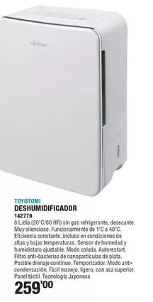 Toyotomi - Deshumidificador