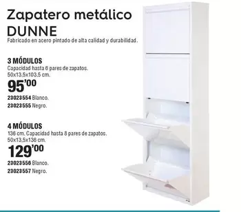 Zapatero Metálico Dunne