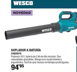 Wesco - Soplador A Batería