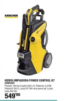 Kärcher - Hidrolimpiadora Power Control K7