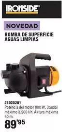 Ironside - Bomba De Superficie Aguas Limpidas