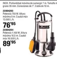 Ironside - Bomba Sumergibles Aguas Sucias