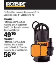 Ironside - Bomba Sumergibles Aguas Sucias