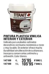 Titanit - Pintura Plastica Vinilica Interior Y Exterior