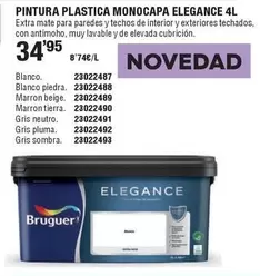 Bruguer - Pintura Plastica Monocapa Elegance 4L