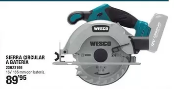 Wesco - Sierra Circular A Bateria