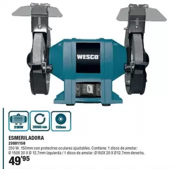 Wesco - Esmeriladora 