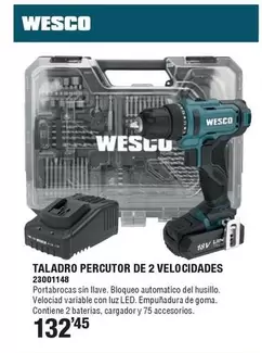 Wesco - Taladro Percutor De 2 Velocidades