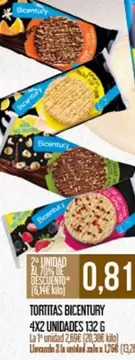 Bicentury - Tortitas 4x2 Unidades