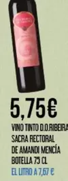 Rectoral De Amandi - Vino Tinto D.o.ribera Sacra