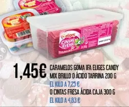 Ifa Eliges - Caramelos Goma Candy Mix Brillo O Acido Tarrina