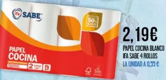 ifa sabe - Papel Cocina Blanco