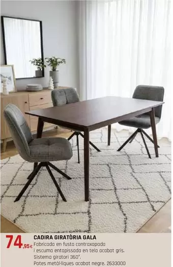 Cadira Giratoria Gala
