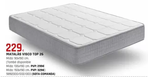 Matalàs Visco Top 26