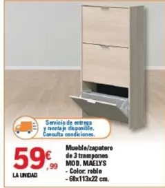 Mueble/zapatero De 3 Trampones