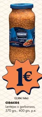 Cidacos - Lentejas O Garbanzos