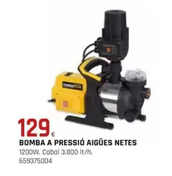 Bomba A Pressio Aigues Netes