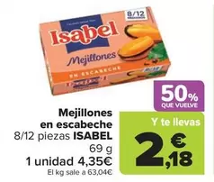 Isabel - Mejillones  En Escabeche