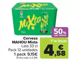 Mahou - Cerveza Mixta