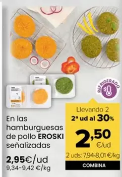 Eroski - En Las Hamburguesas De Pollo Senalizadas