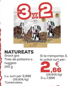 Natureats - Snack Perro Tiras De Pollo O Nuggets