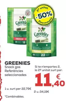 Greenies - Snack Perro Referencias Seleccionadas