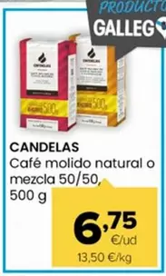 Candelas - Café Molido Natural O Mezcla 50/50