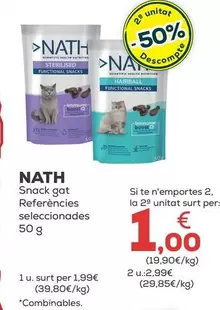Nath - Snack Gato Referencias