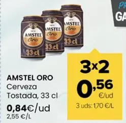Amstel - Oro Cerveza Tostada