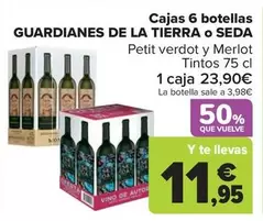 Cajas 6 Botellas Guardianes De La Tierra O Seda