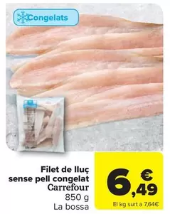 Carrefour - Filete De Merluza Sin Piel Congelado  