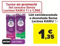 Kaiku - Leche Semidesnatada O Desnatada Sin Lactosa