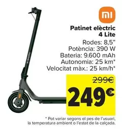Xiaomi - Patinete Eléctrico 4 Lite
