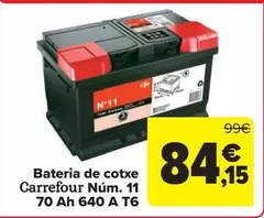 Carrefour  - Batería De Coche N11  70 Ah 640 A T6