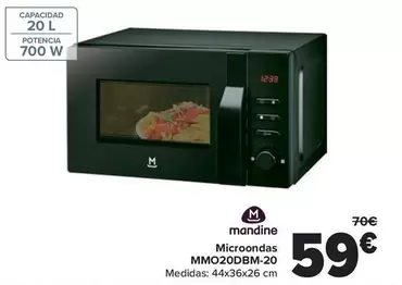 Mandine - Microondas MMO20DBM-20