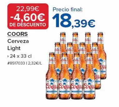Coors - Cerveza Light