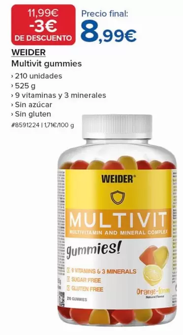 Weider - Multivit Gummies