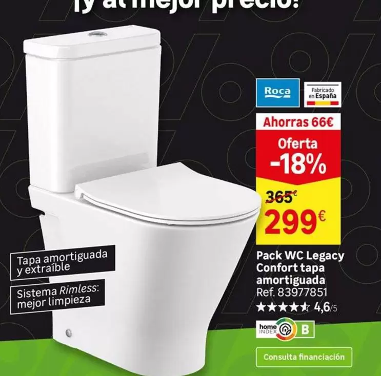 Sistema - Pack Wc Legacy Confort Tapa Amortiguda